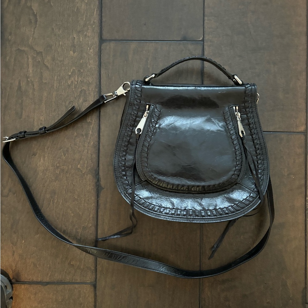Rebecca Minkoff Black Leather Crossbody Purse